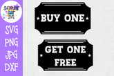 Buy one Get one Free movie ticket - Twin Bodysuit SVG